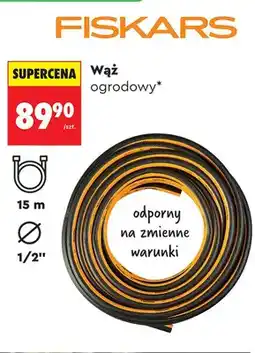 Biedronka Wąż ogrodowy FISKARS 15m 1/2 oferta