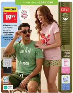 Biedronka Piżama damska CLEVÉ bawełna 100% oferta