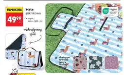 Biedronka Mata piknikowa wodoodporna 140x180cm oferta