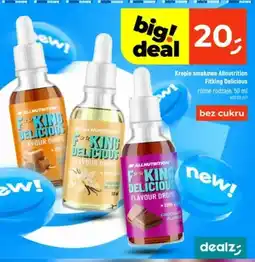 Dealz Krople smakowe Allnutrition F**king Delicious Flavour Drops chocolate bez cukru oferta