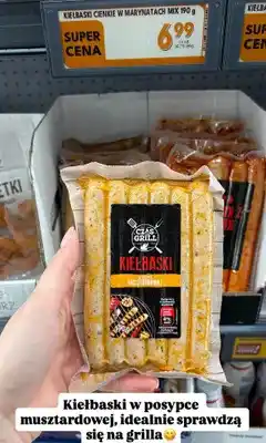 Biedronka Kiełbaski w posypce musztardowej oferta