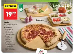 Biedronka Deska do serwowania z bambusa SMUKEE prostokątna z pokrywką oferta