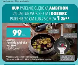 Biedronka Patelnia głęboka HEAT Control 24cm AMBITION oferta
