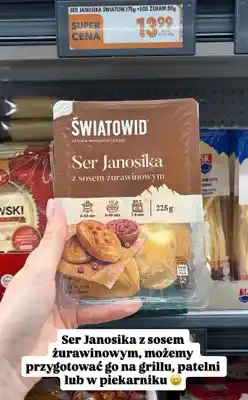 Biedronka Ser Janosika z sosem żurawinowym oferta