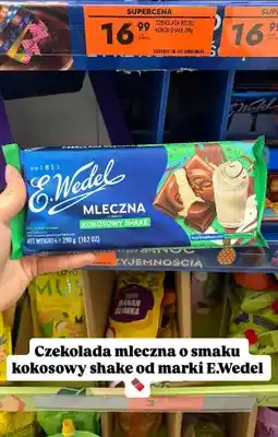 Biedronka Czekolada mleczna E.Wedel o smaku kokosowy shake oferta