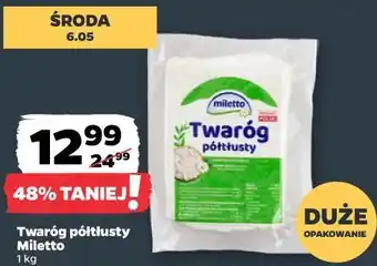 Netto Twaróg półtłusty Miletto oferta