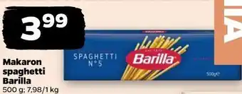 Netto Makaron spaghetti Barilla oferta