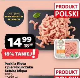 Netto Paski z fileta z piersi kurczaka Sztuka Mięsa oferta