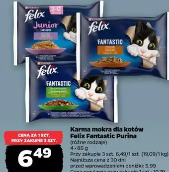 Karma mokra dla kotów Felix Fantastic Purina (różne rodzaje)