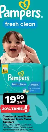 Netto Chusteczki nawilżane dla dzieci Fresh Clean Pampers oferta