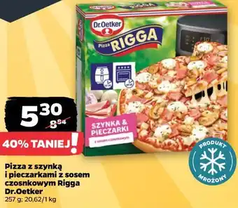 Netto Pizza z szynką i pieczarkami z sosem czosnkowym Rigga Dr.Oetker oferta