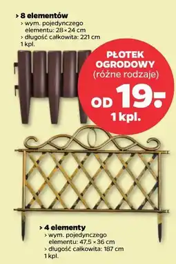 Netto PŁOTEK OGRODOWY (różne rodzaje) oferta