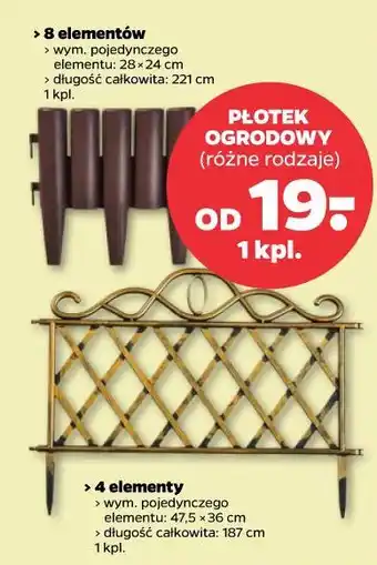 PŁOTEK OGRODOWY (różne rodzaje)