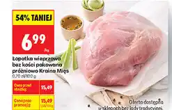 Biedronka Łopatka wieprzowa bez kości pakowana próżniowo Kraina Mięs oferta