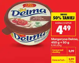 Biedronka Margaryna Delma, 450 g + 50 g oferta