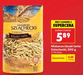 Biedronka Makaron kluski tarte Szlachecki oferta