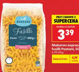 Biedronka Makaron express fusilli Pastani oferta