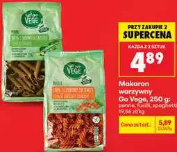 Biedronka Makaron warzywny Go Vege, 250 g: penne, fusilli, spaghetti oferta