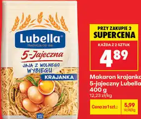 Biedronka Makaron krajanka 5-jajeczny Lubella oferta