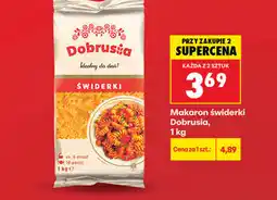 Biedronka Makaron świderki Dobrusia oferta