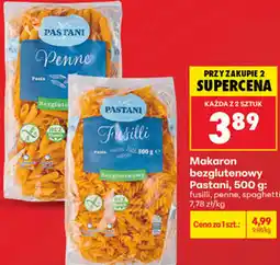 Biedronka Makaron bezglutenowy Pastani, 500 g: fusilli, penne, spaghetti oferta