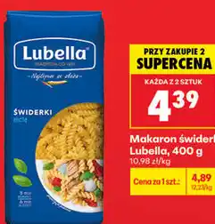Biedronka Makaron świderki Lubella oferta