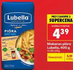 Biedronka Makaron pióra Lubella oferta
