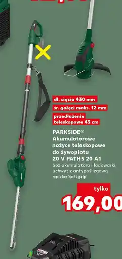 Kaufland Parkside Akumulatorowe nożyce teleskopowe oferta