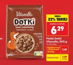 Biedronka Płatki Dotki smak czekoladowy Vitanella oferta