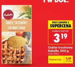 Biedronka Cukier trzcinowy nierafinowany Bakello oferta