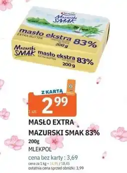 E.Leclerc MASŁO EXTRA MAZURSKI SMAK 83% oferta