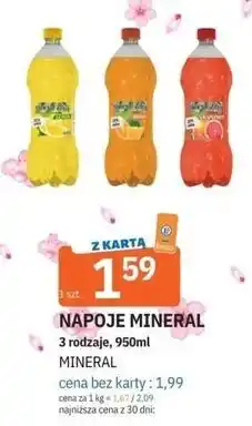 E.Leclerc NAPOJE MINERAL 3 rodzaje oferta