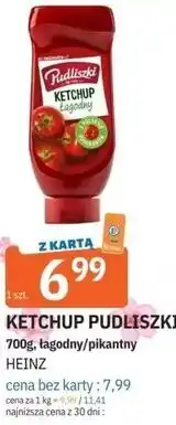 E.Leclerc KETCHUP PUDLISZKI 700g, łagodny/pikantny oferta