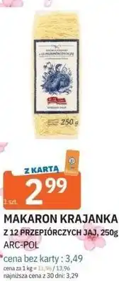 E.Leclerc MAKARON KRAJANKA Z 12 PRZEPIÓRCZYCH JAJ oferta
