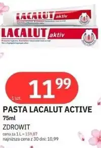 E.Leclerc PASTA LACALUT ACTIVE oferta