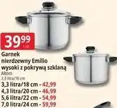 E.Leclerc Garnek nierdzewny Emilio wysoki z pokrywą szklaną Altom oferta