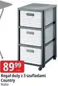 E.Leclerc Regał duży z 3 szufladami Country Rotho oferta
