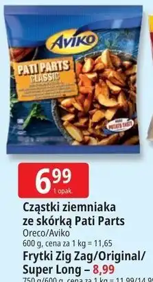 E.Leclerc Cząstki ziemniaka ze skórką Pati Parts / Frytki Zig Zag/Original/ Super Long oferta