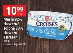 E.Leclerc Masło 82% tłuszczu/solone 80% tłuszczu z Bretanii Croises oferta