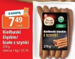 E.Leclerc Kiełbaski śląskie/białe z szynki Nasze Specjały oferta