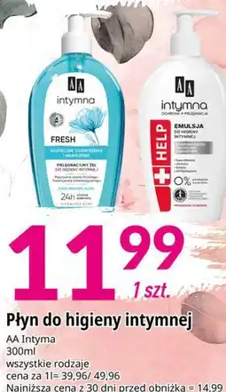 E.Leclerc Płyn do higieny intymnej AA Intyma oferta