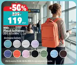 Biedronka WINGS Plecak kabinowy oferta