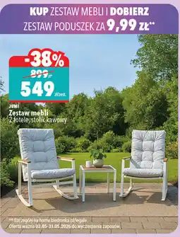 Biedronka Zestaw mebli 2 fotele, stolik kawowy oferta