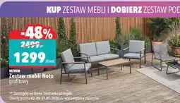 Biedronka Zestaw mebli Noto grafitowy oferta
