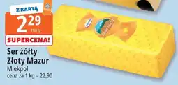 E.Leclerc Ser żółty Złoty Mazur Mlekpol oferta