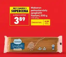 Biedronka Makaron pełnoziarnisty spaghetti Pastani , 500 g oferta