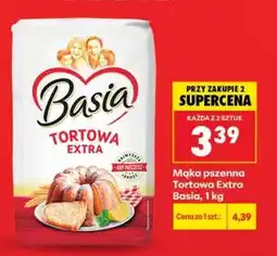 Biedronka Mąka pszenna Tortowa Extra Basia, 1 kg oferta