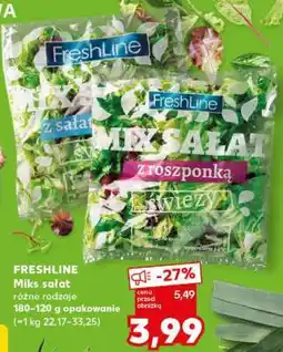 Kaufland FRESHLINE Miks sałat oferta