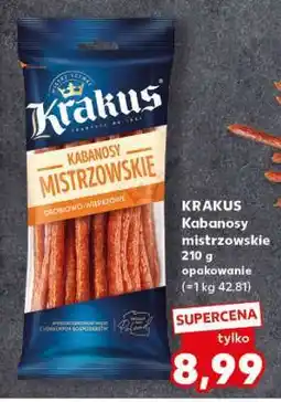 Kaufland KRAKUS Kabanosy mistrzowskie oferta