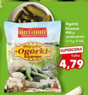 Kaufland Ogórki kiszone 400 g opakowanie oferta